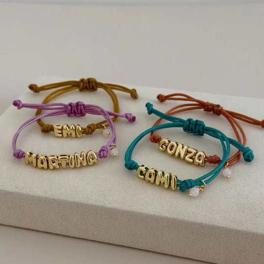 26 Letter Woven Hand Rope Colored Bracelet