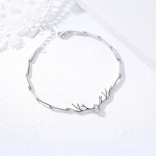 Korean-style Deer Youre My Lucky Charm Bracelet For Women