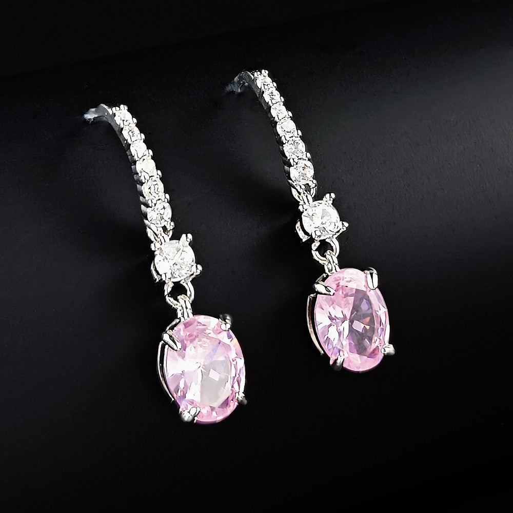 Fashionable Colored Diamond Earrings For Women