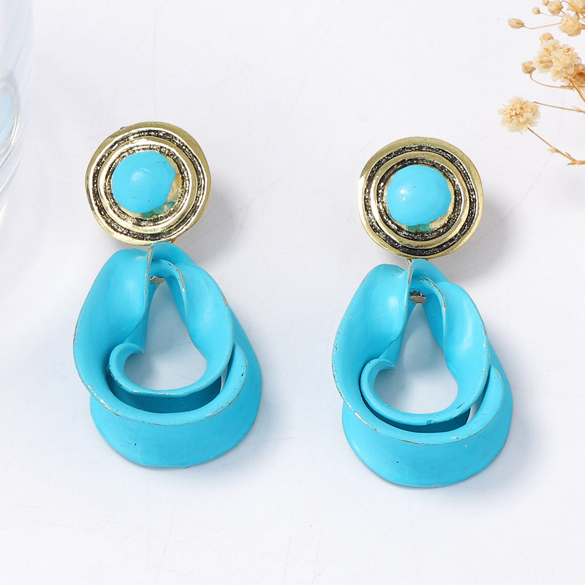 Retro Street-style Alloy Geometric Statement Earrings