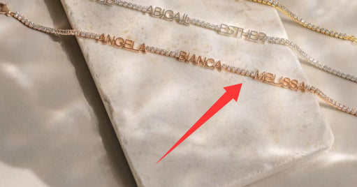 Multi-name Bracelet DIY Customized Diamond Chain With Personalized Names