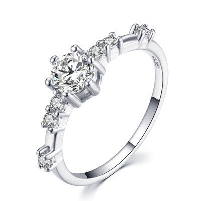 14K Gold-plated With 7 Tiny Diamonds  Fresh And Minimalist Japanese Style