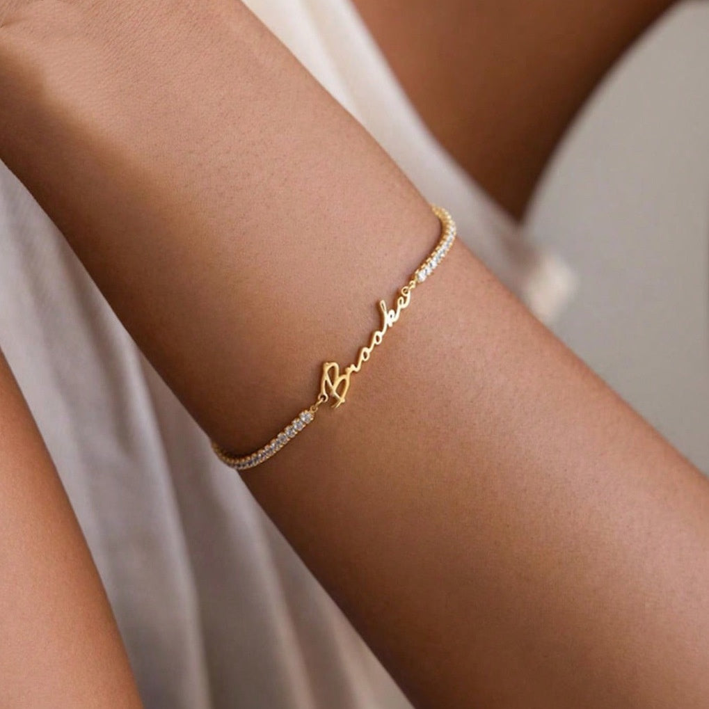 Customized Name Tennis Bracelet